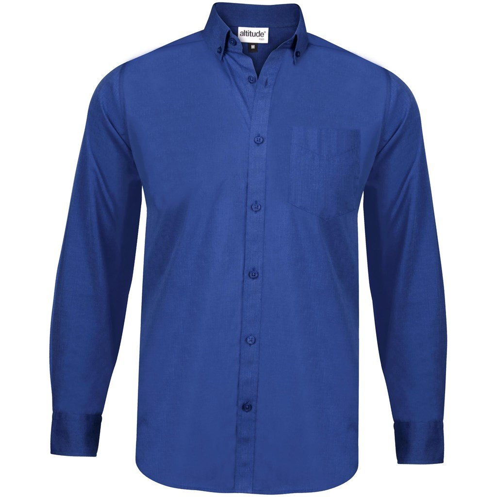 Chemise Viscount à manches longues pour homme - Bleu roi