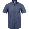 Chemise Viscount à manches courtes pour homme - Bleu marine