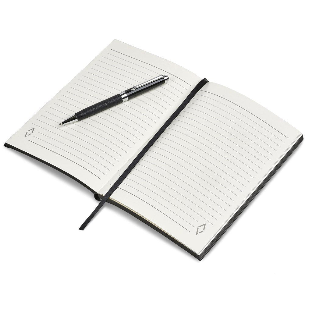 Coffret carnet et stylo à couverture souple Corinthia d'Alex Varga