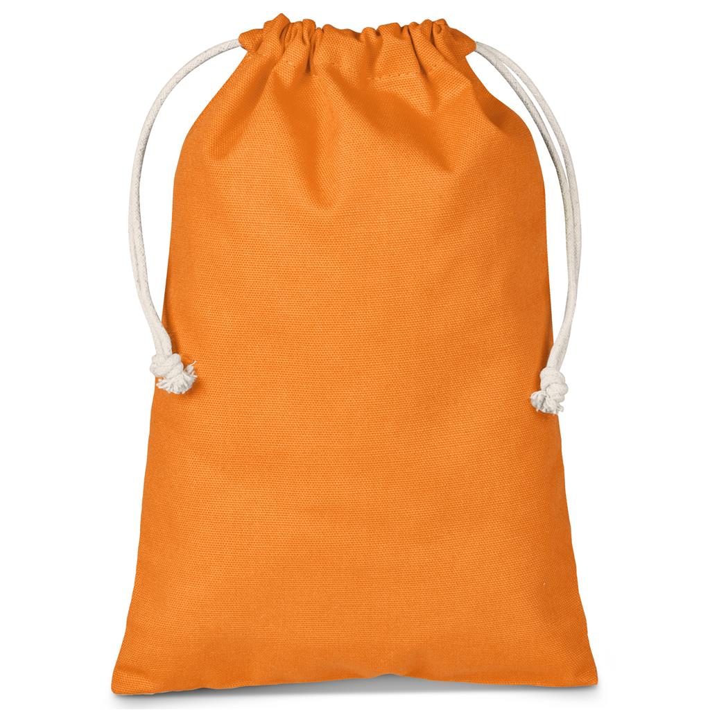 Altitude Allsorts Midi Cotton Drawstring Pouch - Orange