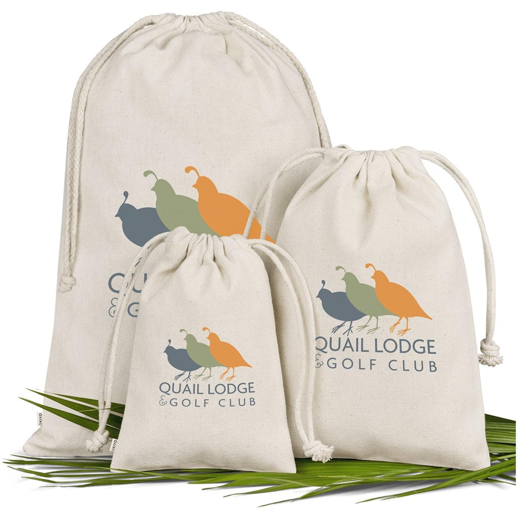 Bolsa com cordão em algodão Okiyo Chikara Maxi