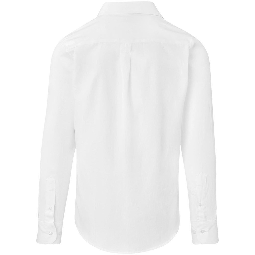 Chemise Wallstreet à manches longues pour homme - Blanc