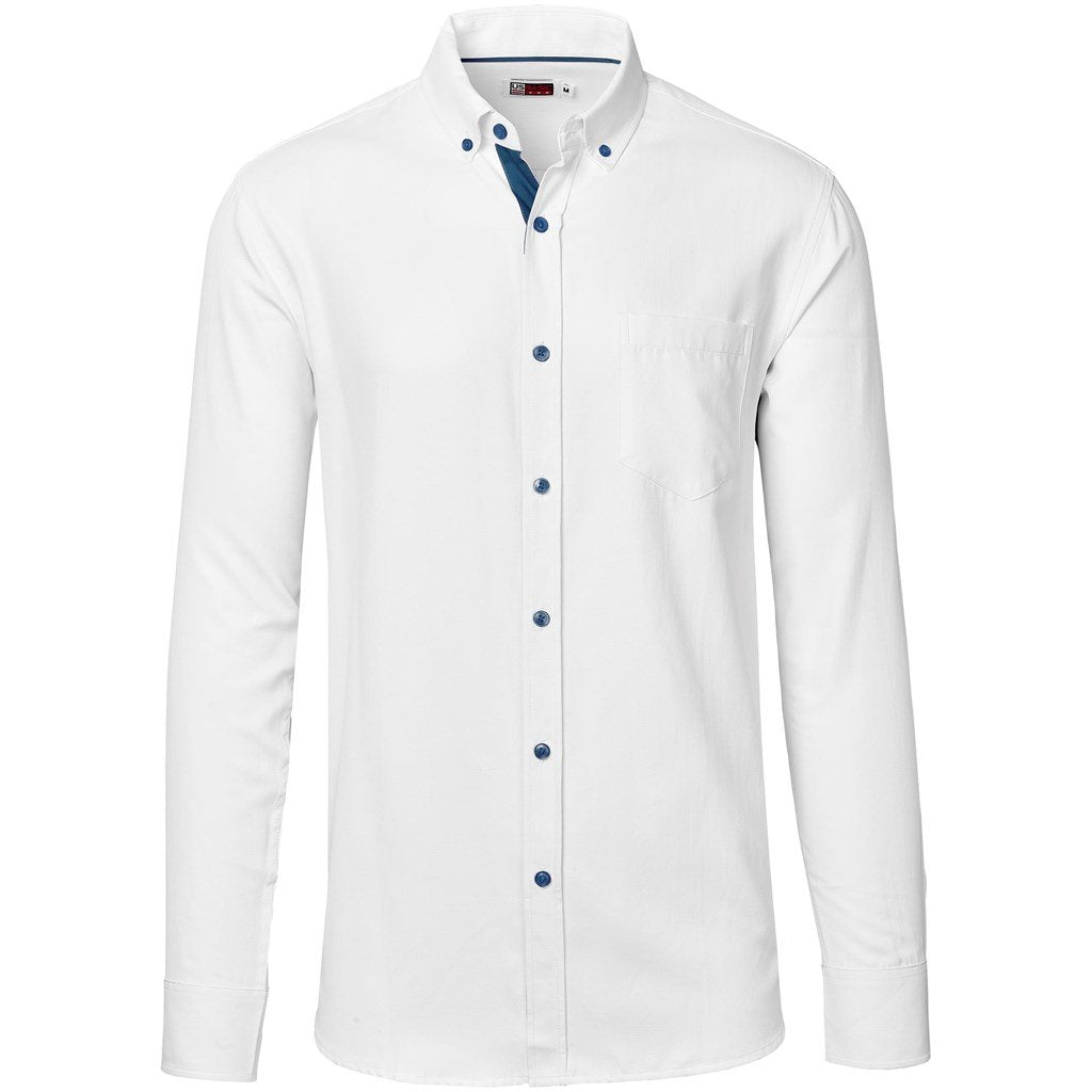 Chemise Casablanca à manches longues pour homme - Bleu marine