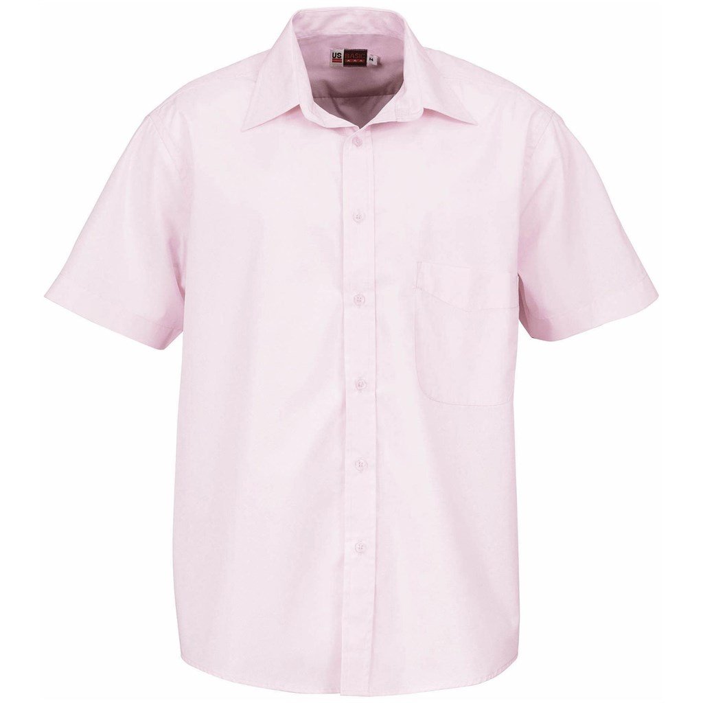 Chemise Washington à manches courtes pour homme - Rose