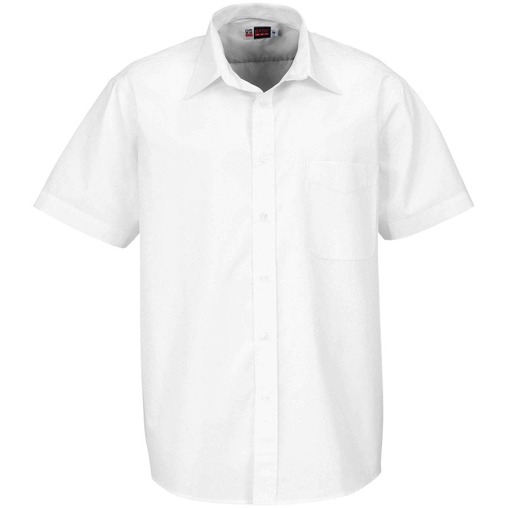 Chemise Washington à manches courtes pour homme - Blanc
