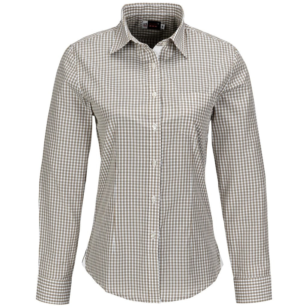 Chemise Kenton à manches longues pour femme - Kaki