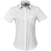 Chemise Huntington à manches courtes pour femme - Blanc et noir