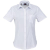 Chemise Huntington à manches courtes pour femme - Blanc bleu clair