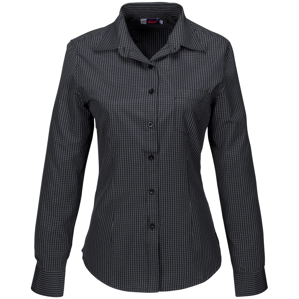 Chemise Huntington à manches longues pour femme - Noir