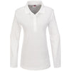 Ladies Long Sleeve Boston Golf Shirt - White