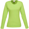 T-shirt Portland à manches longues pour femme - Citron vert