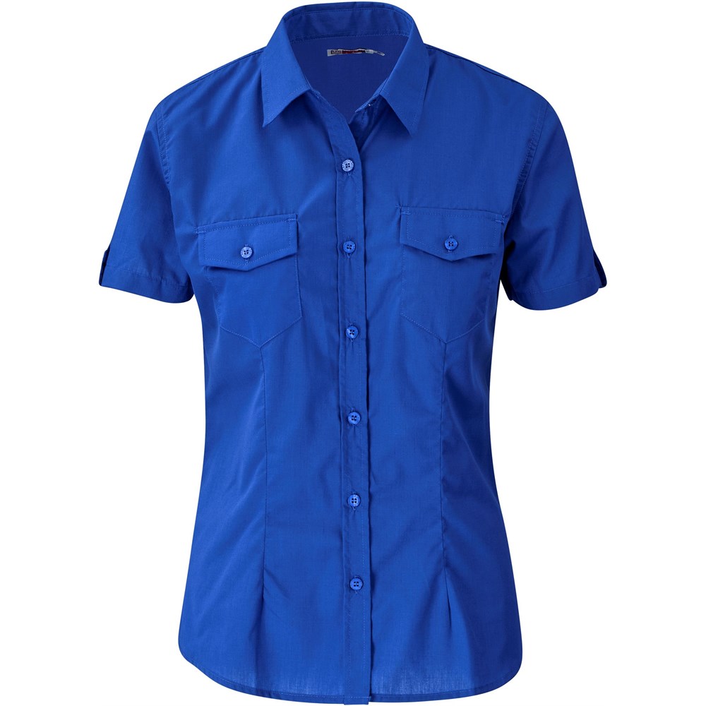 Chemise Kensington à manches courtes pour femme - Bleu roi