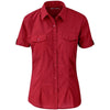 Chemise Kensington à manches courtes pour femme - Rouge