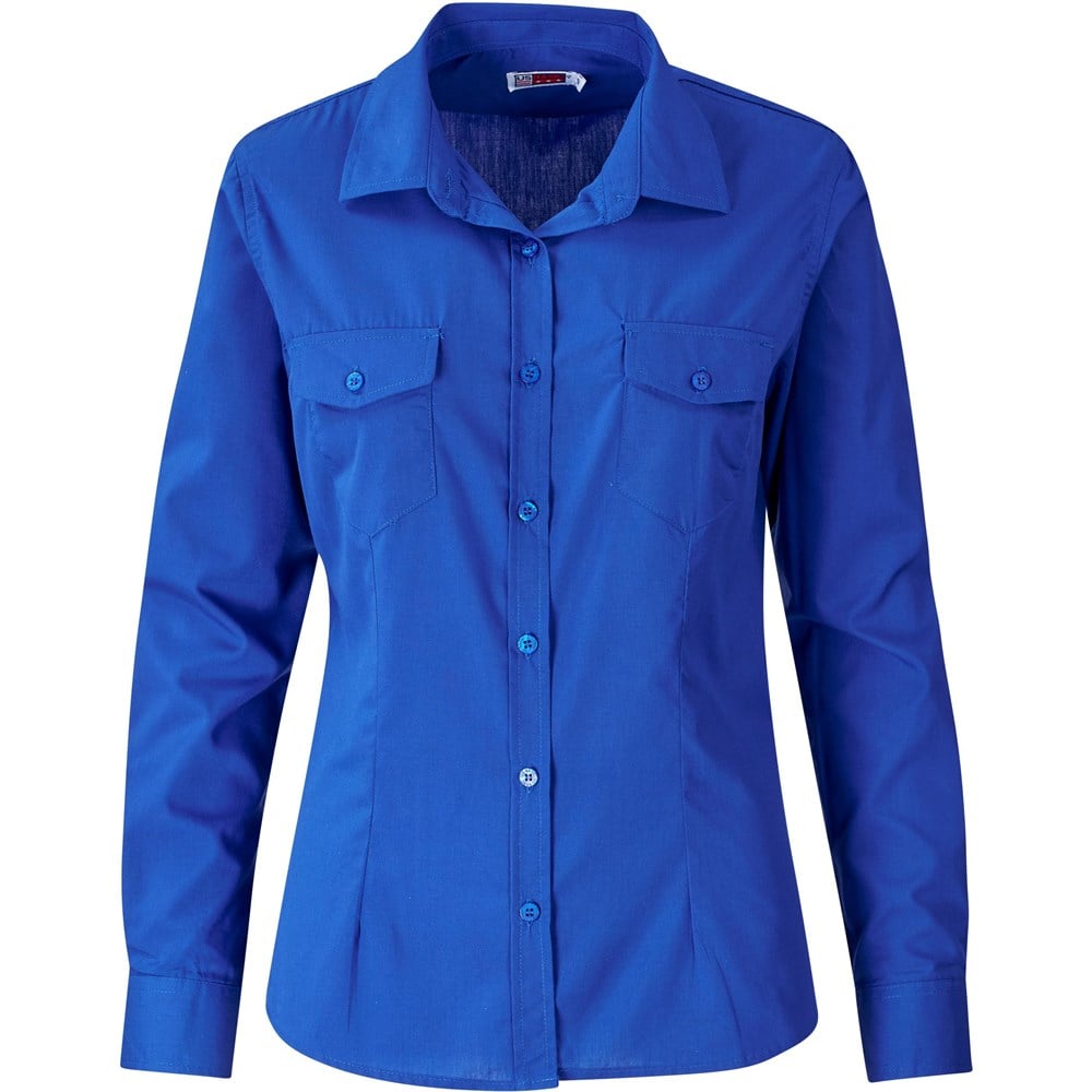 Chemise Kensington à manches longues pour femme - Bleu roi