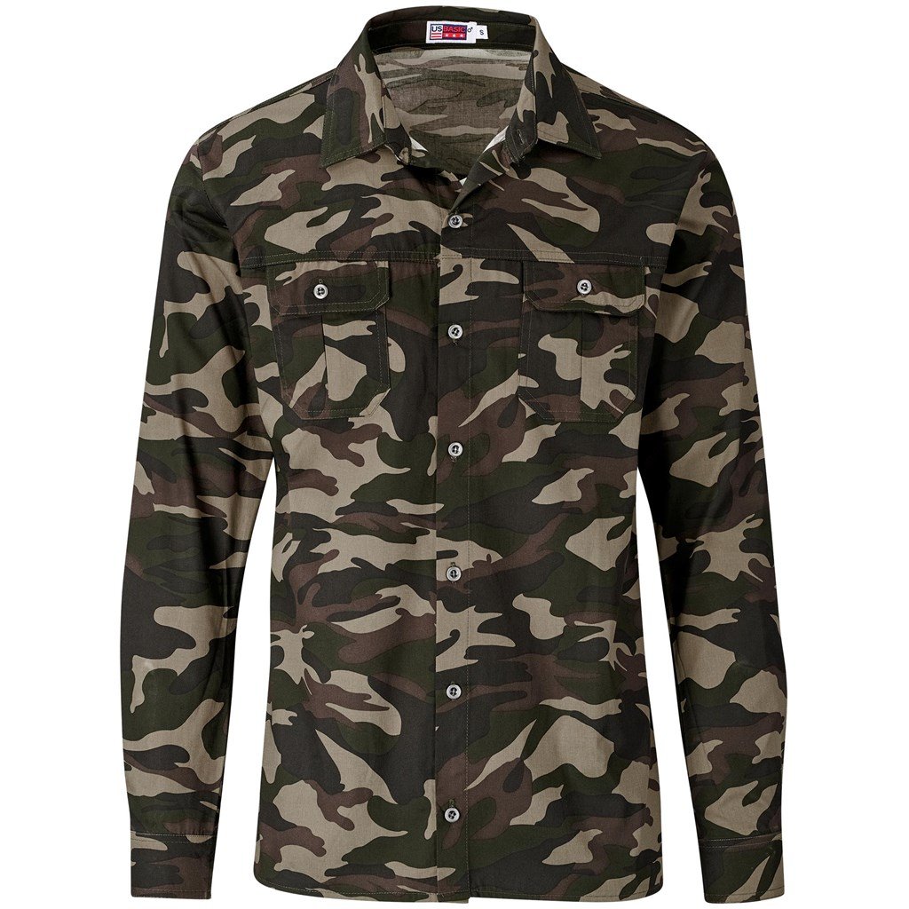 Chemise Wildstone à manches longues pour hommes - Camouflage