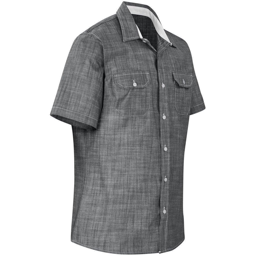 Chemise Windsor à manches courtes pour homme - Gris