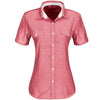 Chemise Windsor à manches courtes pour femme - Rouge