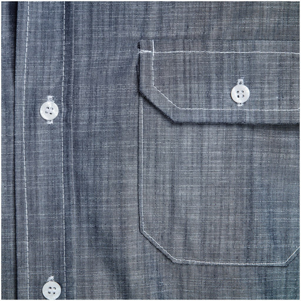 Camisa Windsor de manga comprida para homem - Azul-marinho