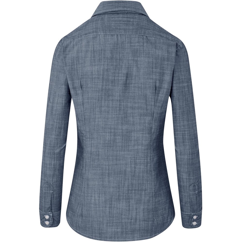 Chemise Windsor à manches longues pour femme - Bleu marine