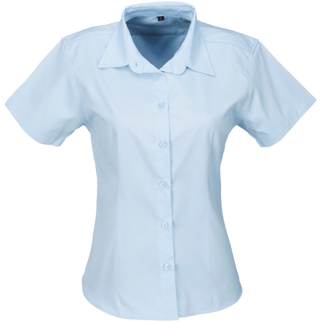 Chemise Milano à manches courtes pour femme - Bleu clair