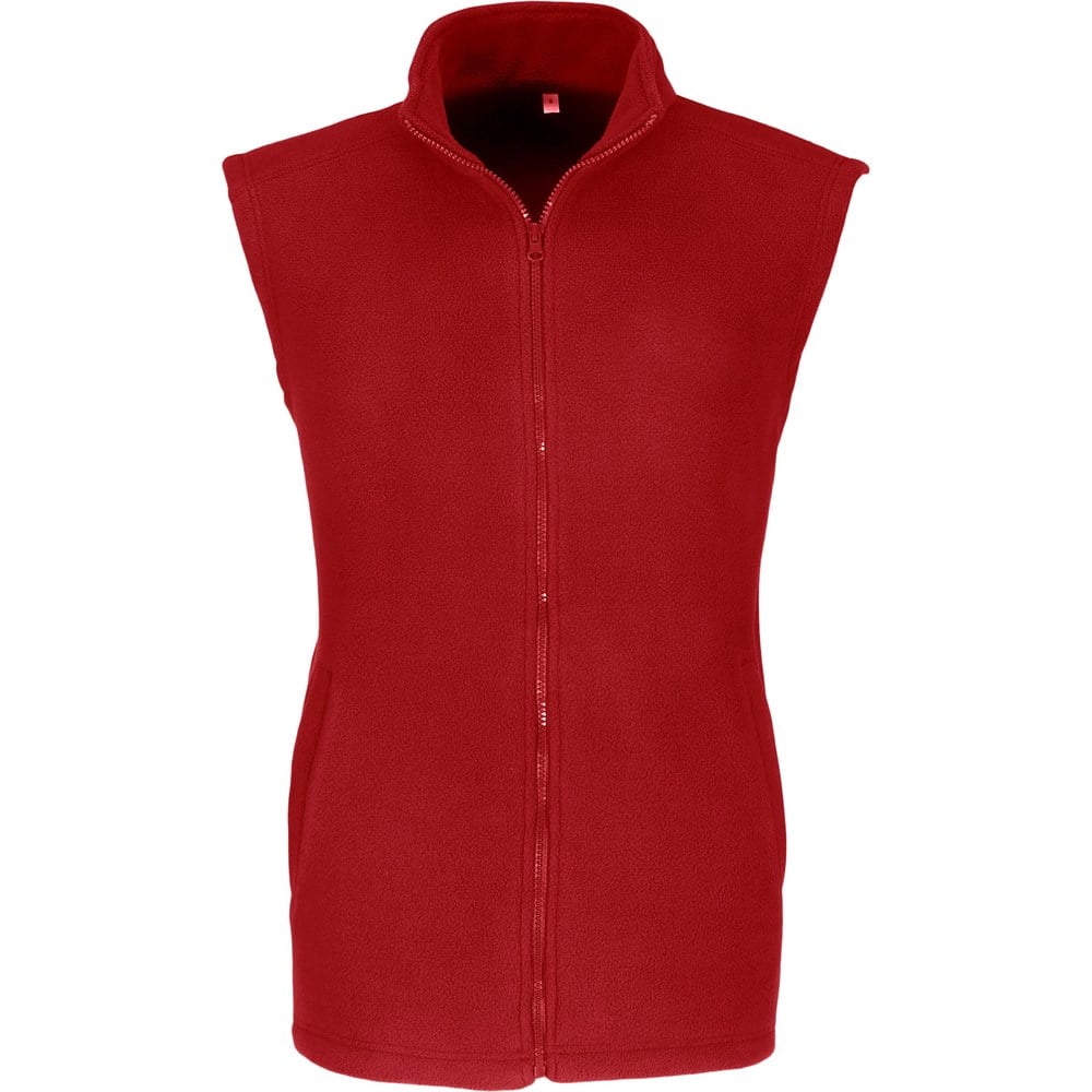 Bodywarmer en micro polaire Yukon pour hommes - Rouge