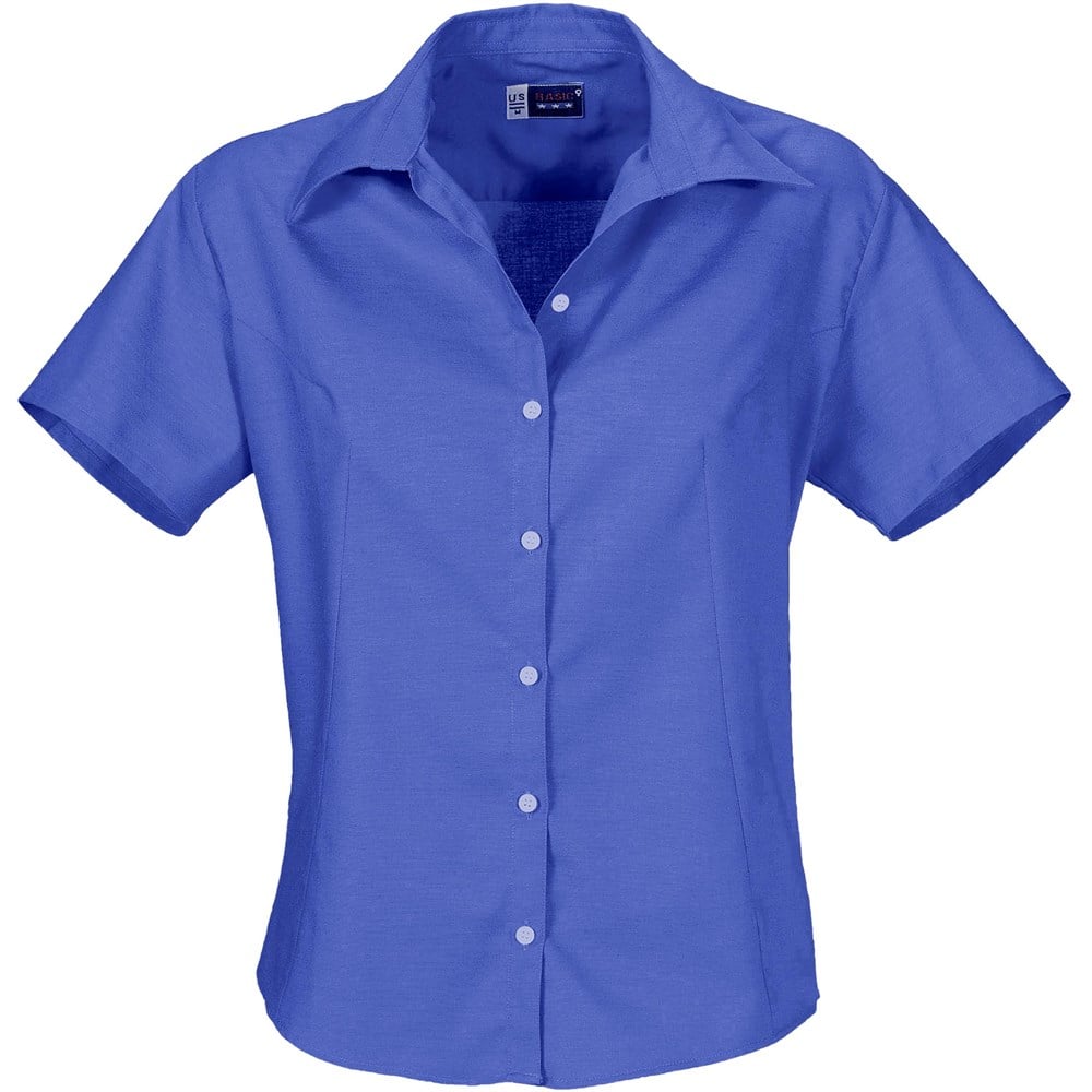 Chemise Aspen à manches courtes pour femme - Bleu neuf