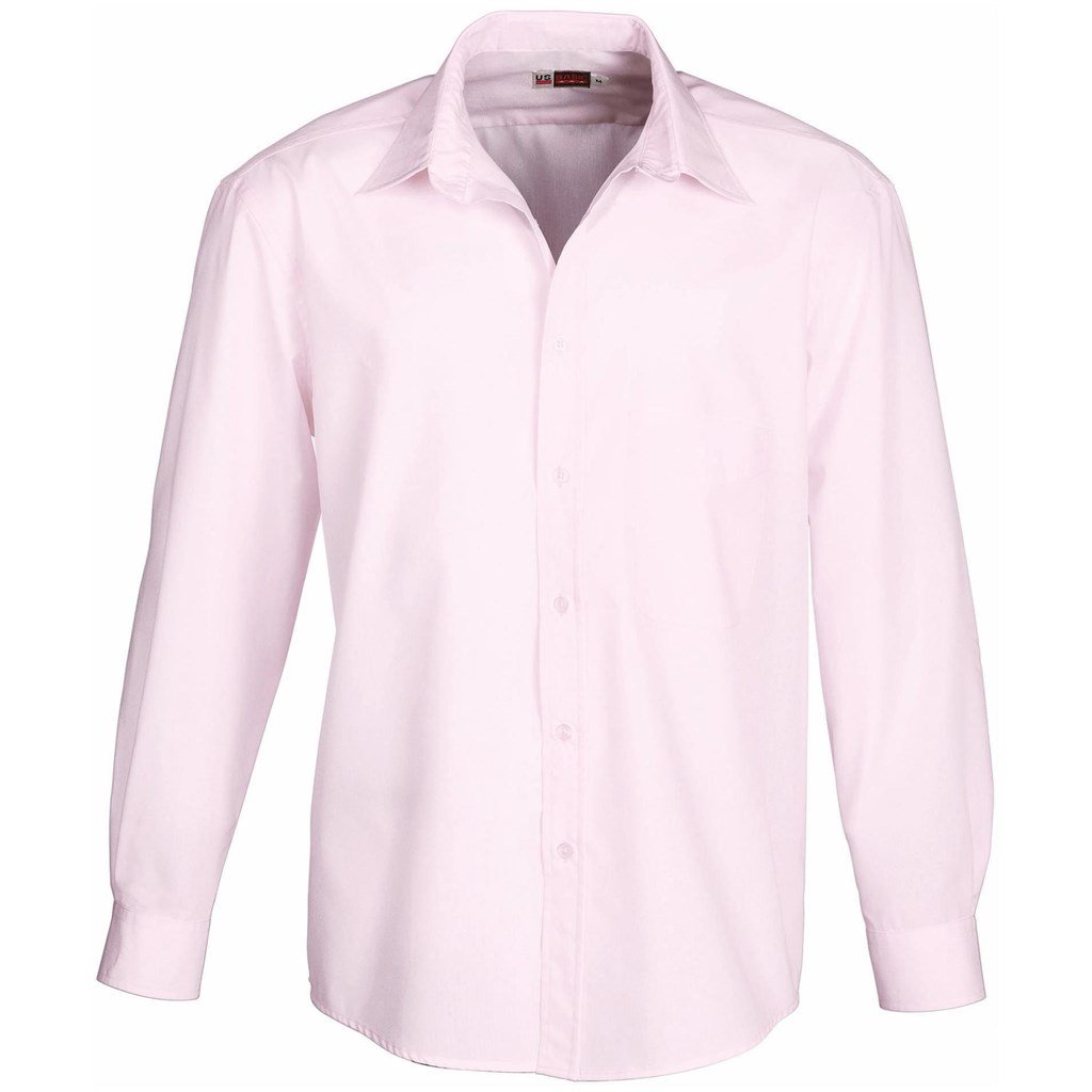 Chemise Washington à manches longues pour homme - Rose