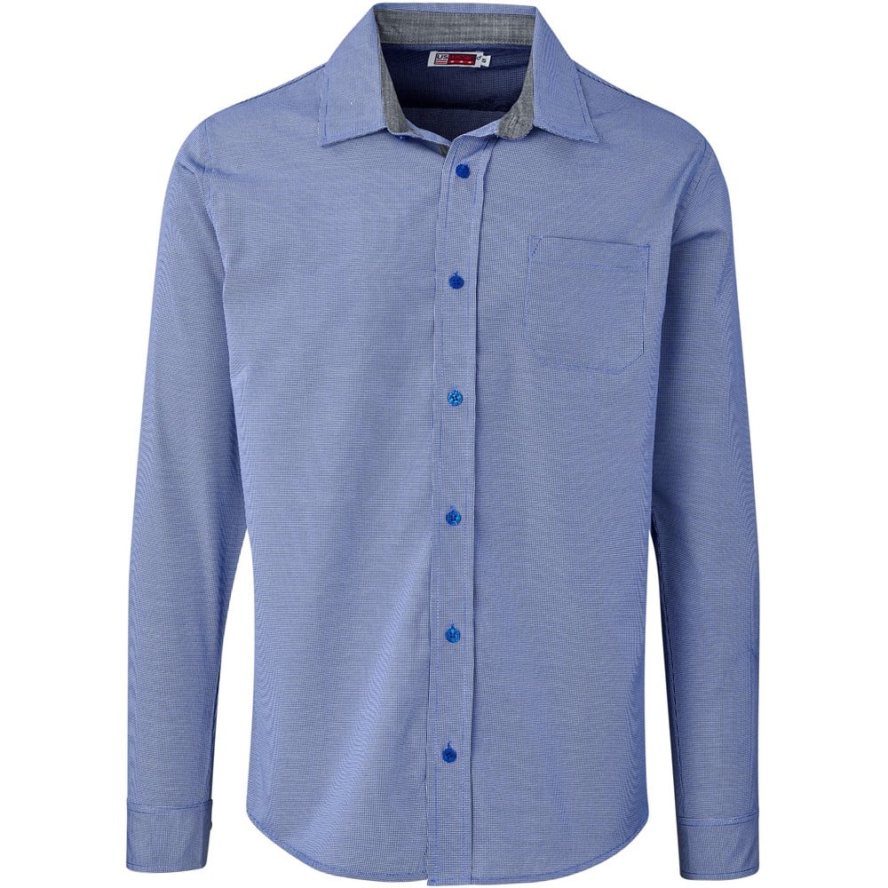 Chemise Coventry à manches longues pour homme - Bleu roi