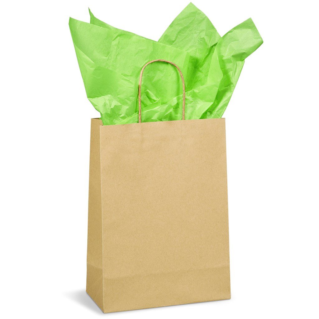 Saco de oferta em papel midi com impressão digital ecológica Altitude 150gsm