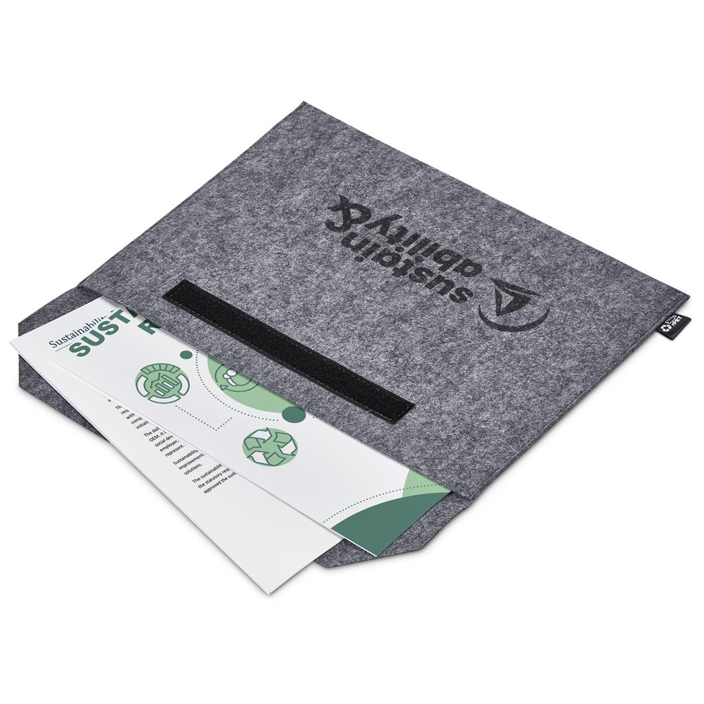 Bolsa para documentos em feltro PET reciclado Okiyo Shorui