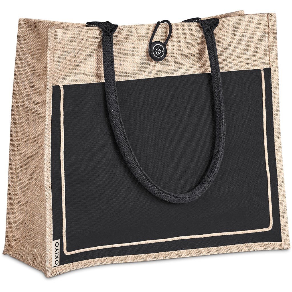 Bolsa em juta e algodão Okiyo Umi