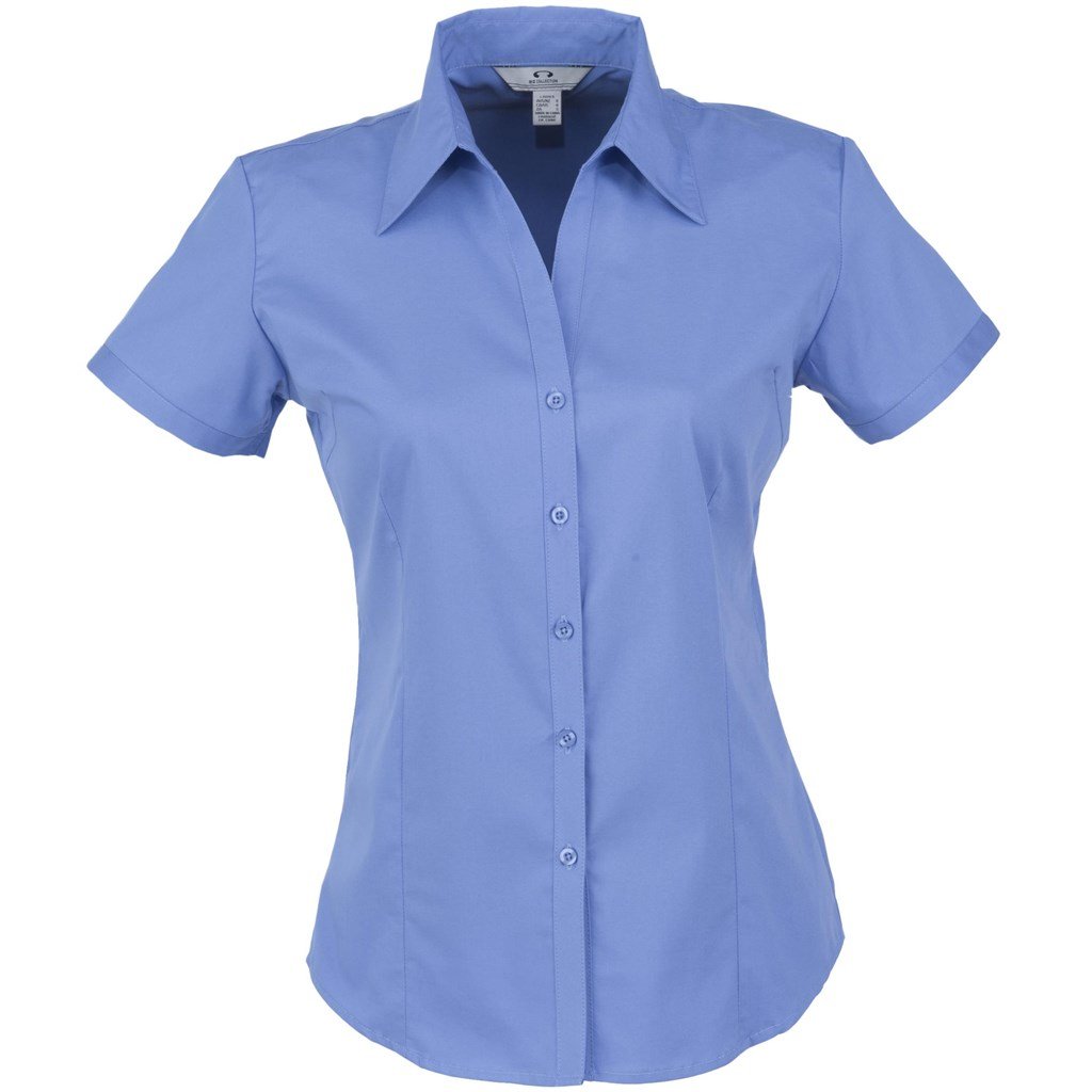 Chemise Metro à manches courtes pour femme - Bleu