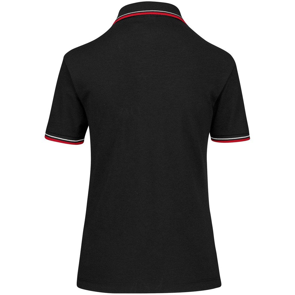 Chemise de golf Cambridge pour femme - Noir et rouge