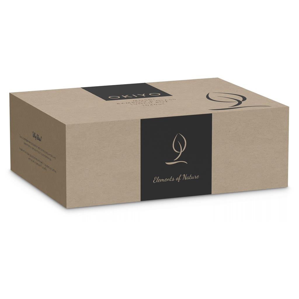 Lancheira em vidro e bambu Okiyo Moshi