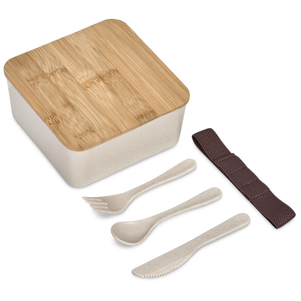 Boîte à lunch en paille de blé et bambou Okiyo Wani