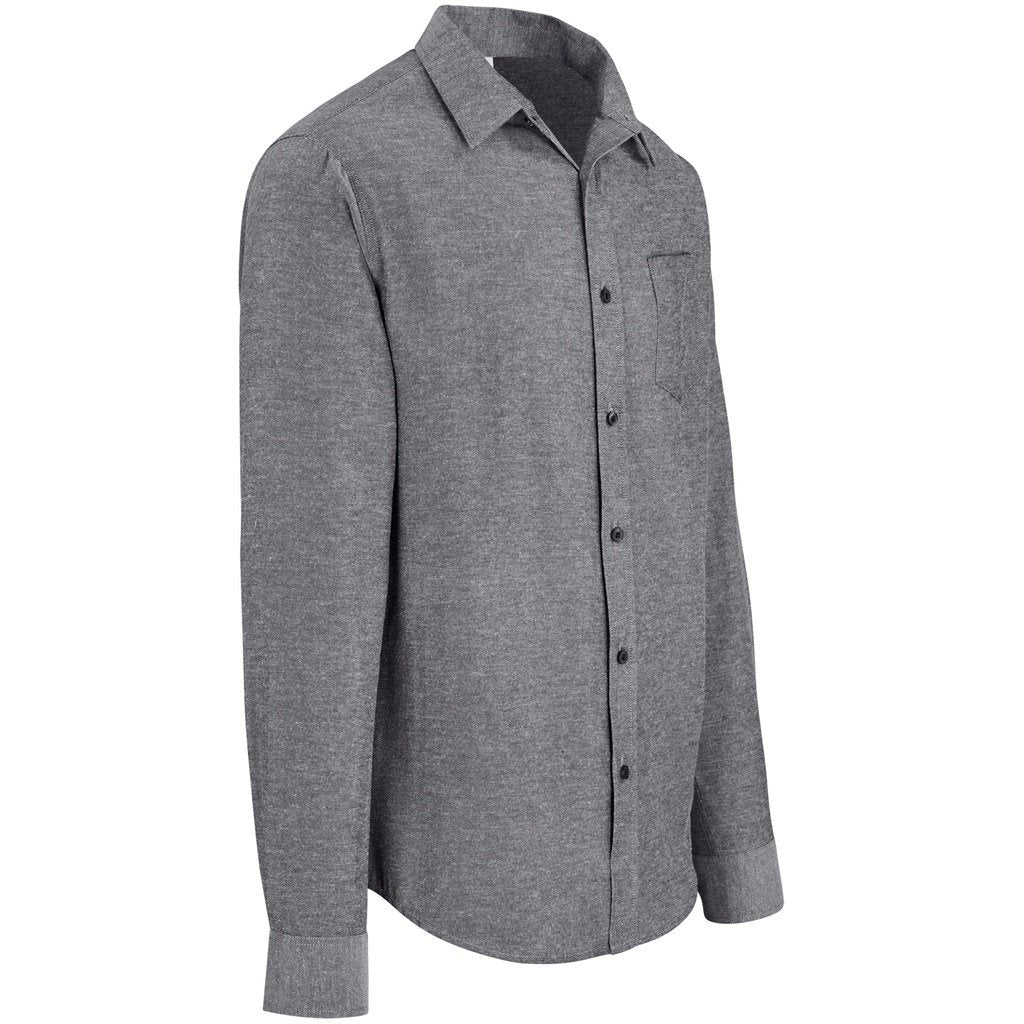 Camisa Oxford de manga comprida para homem