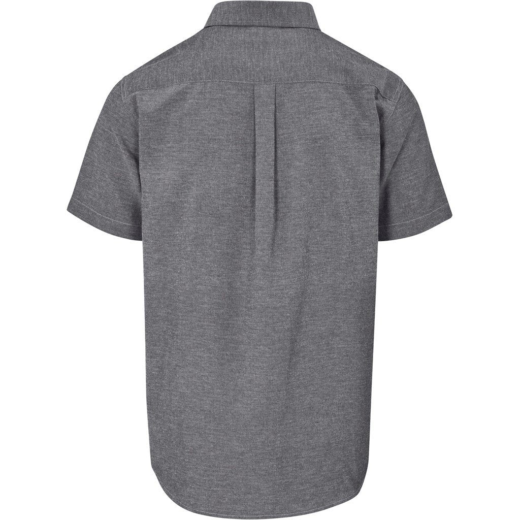 Camisa Oxford de manga curta para homem