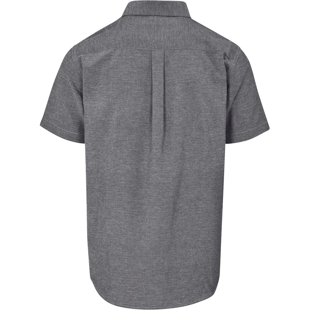 Camisa Oxford de manga curta para homem