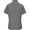 Camisa Oxford de manga curta para mulher