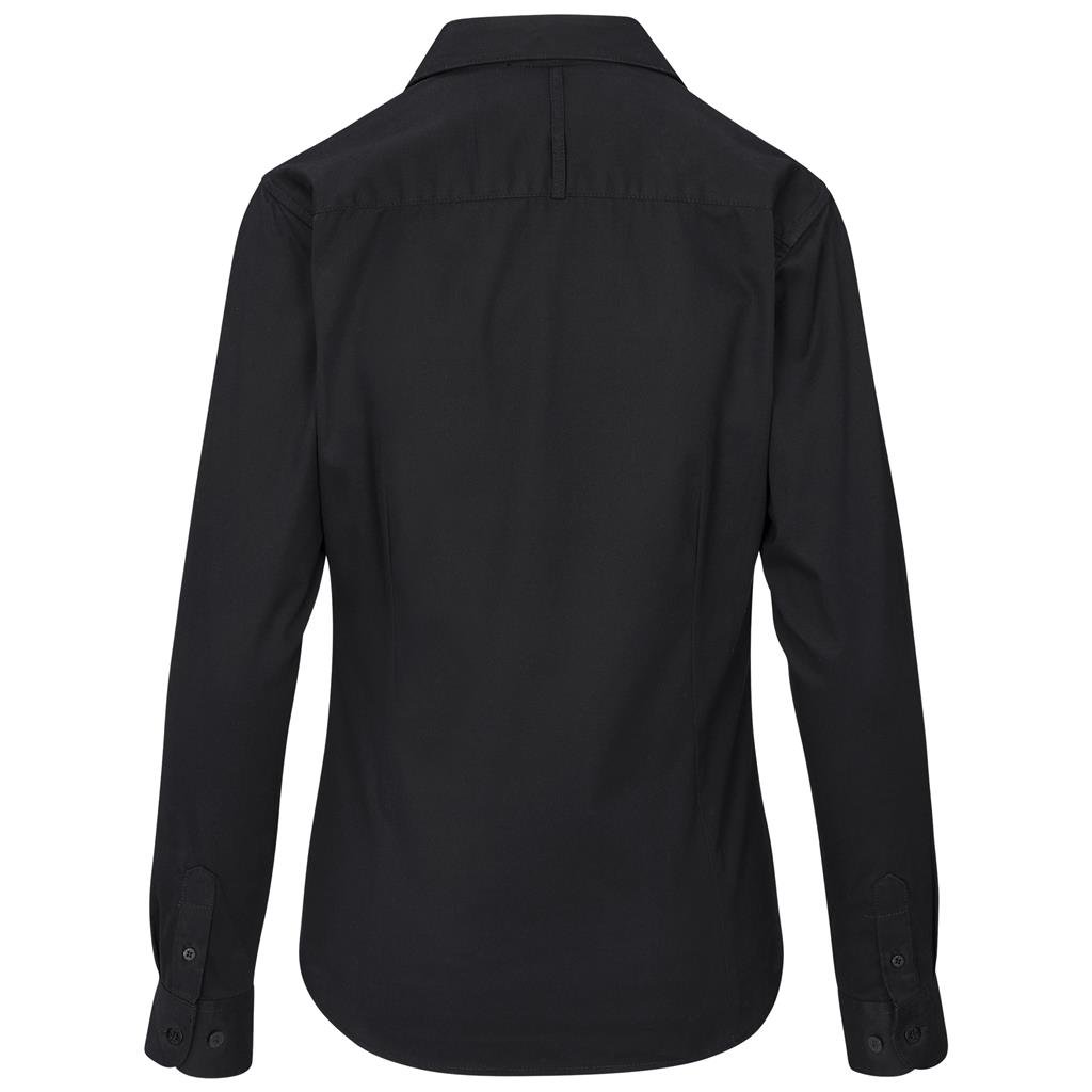 Chemise Moderna à manches longues en sergé de coton pour femme