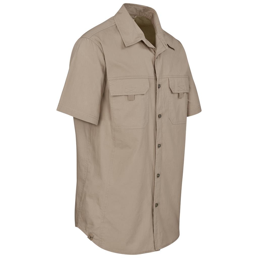 Chemise en sergé Mawenzi à manches courtes pour homme