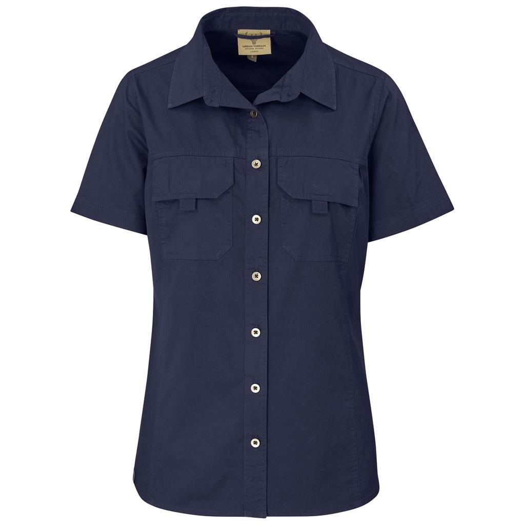 Chemise en sergé Mawenzi à manches courtes pour femme