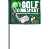 Échantillon de pré-production du drapeau de golf du tournoi Hoppla