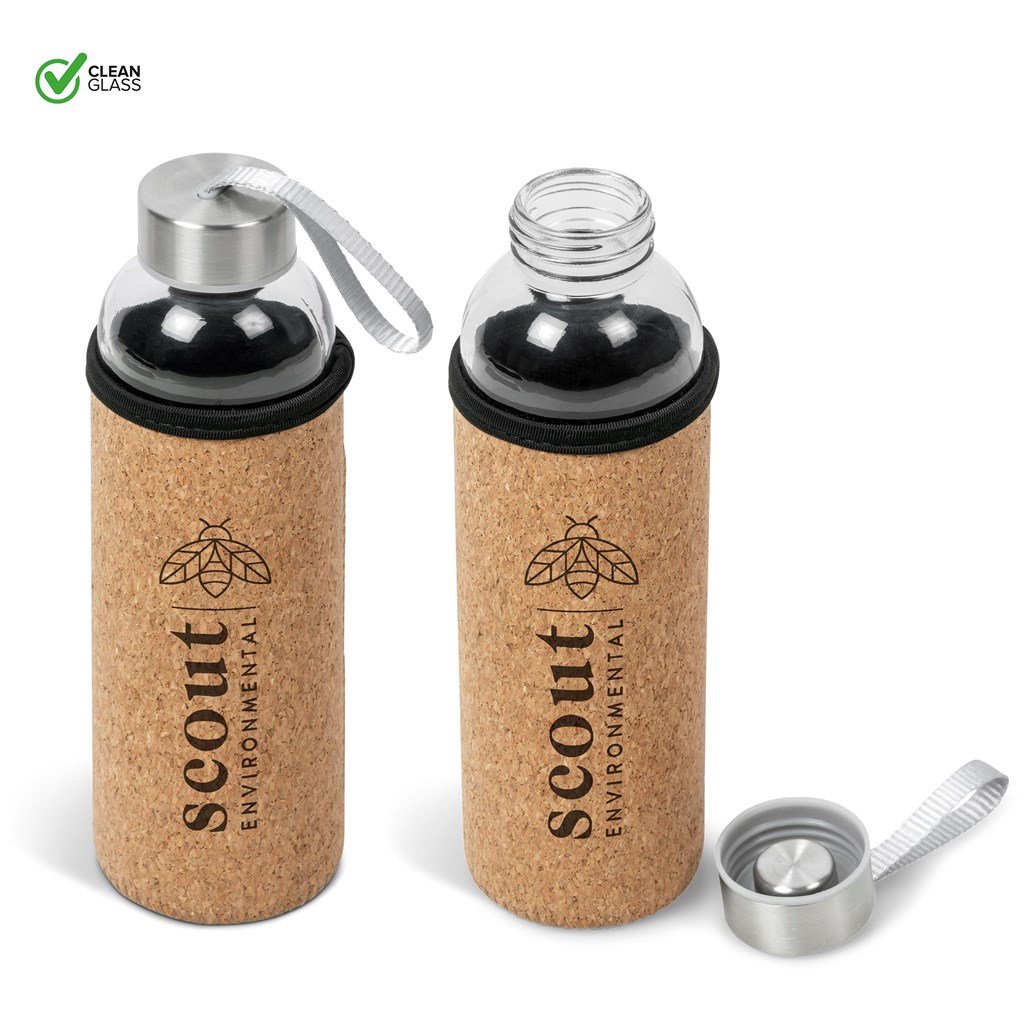 Bouteille d'eau en verre Kooshty Kork - 500 ml
