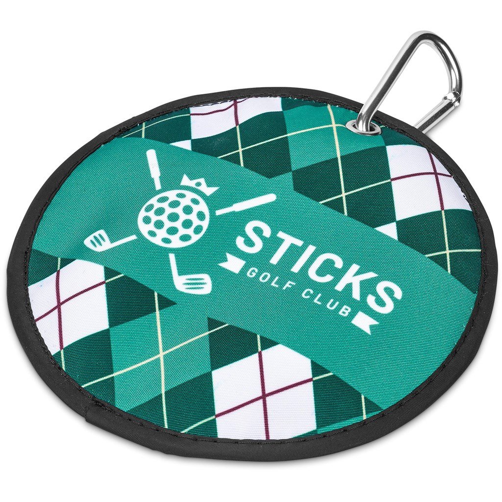 Échantillon pré-imprimé de nettoyant pour balles de golf en polyester Hoppla Eagle