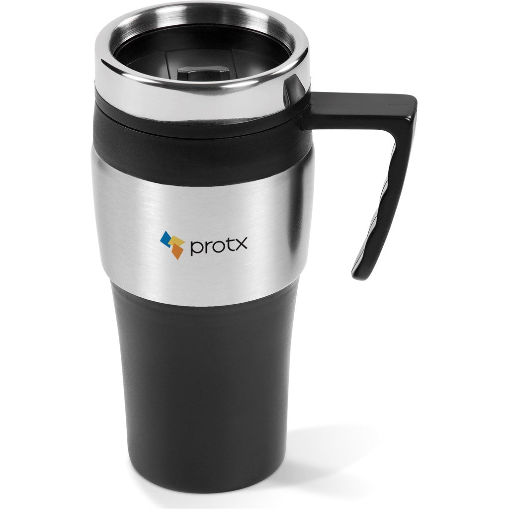 Tasse à double paroi Altos en acier inoxydable et plastique - 450 ml