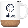 Caneca de café em cortiça e cerâmica Serendipio Sienna para sublimação - 340ml