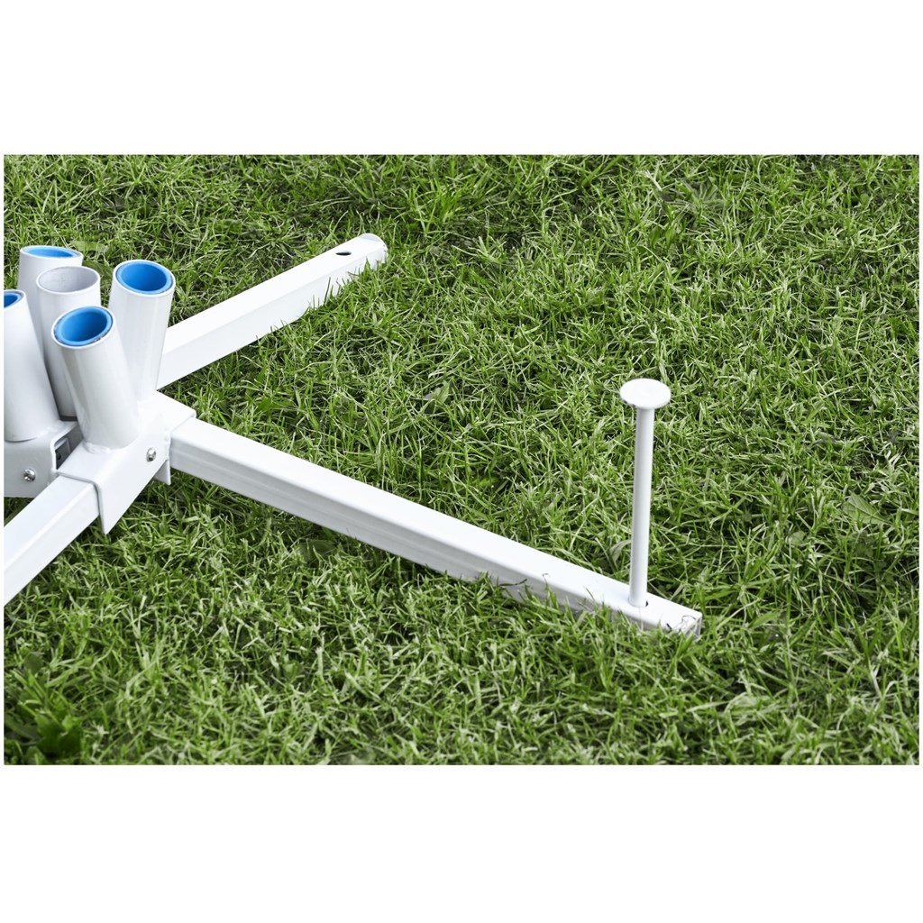 Fontaine à 4 drapeaux Legend 6 m de large (drapeaux de 1 m x 4 m)