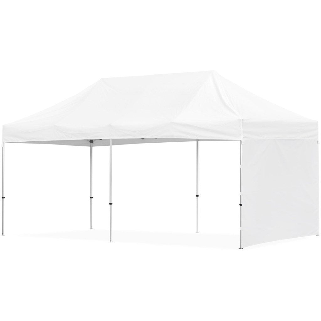 Gazebo sublimado Ovation 6m x 3m - 1 pele curta de parede completa