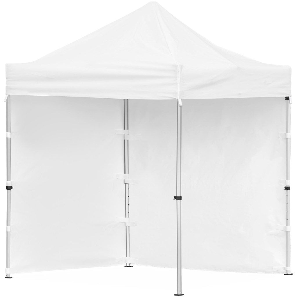 Tonnelle Ovation sublimée 2 m x 2 m, cadre petit format, 2 parois pleines
